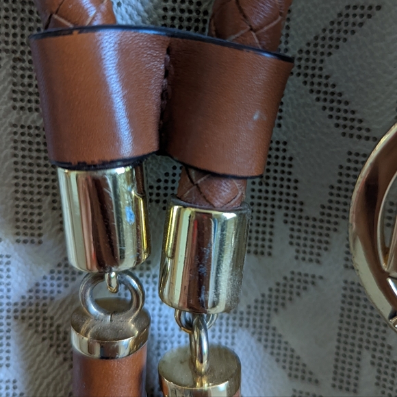 Michael kors jet set gathered tote vanilla purse - Picture 5 of 8